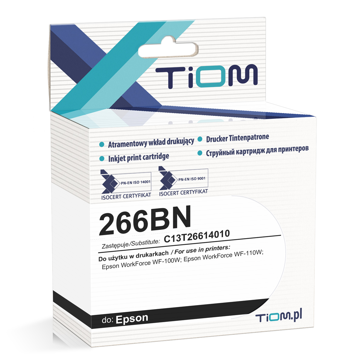Tusz Tiom do Epson 266BN | C13T26614010 | 6ml | black Ti-E266BN