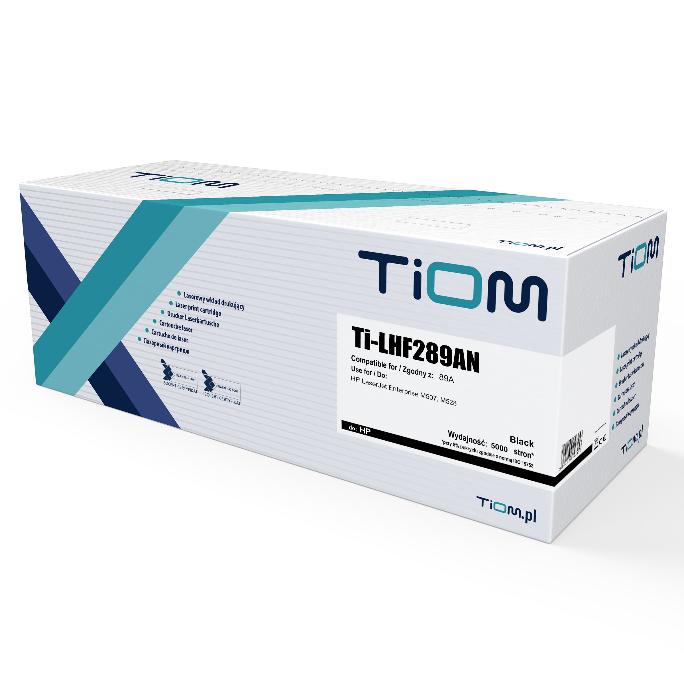 Toner Tiom do HP 89A | CF289A | 5000 str. | black | z chip Ti-LHF289AN