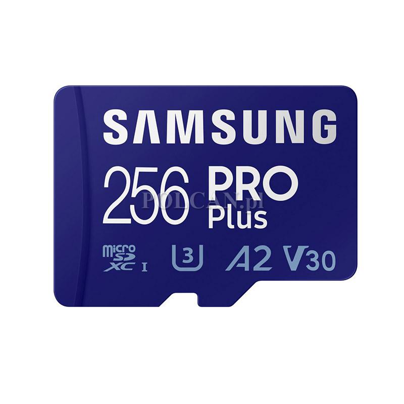Samsung karta pamięci microSD PRO Plus + adapter | 256 GB | blue MB-MD256KA/EU