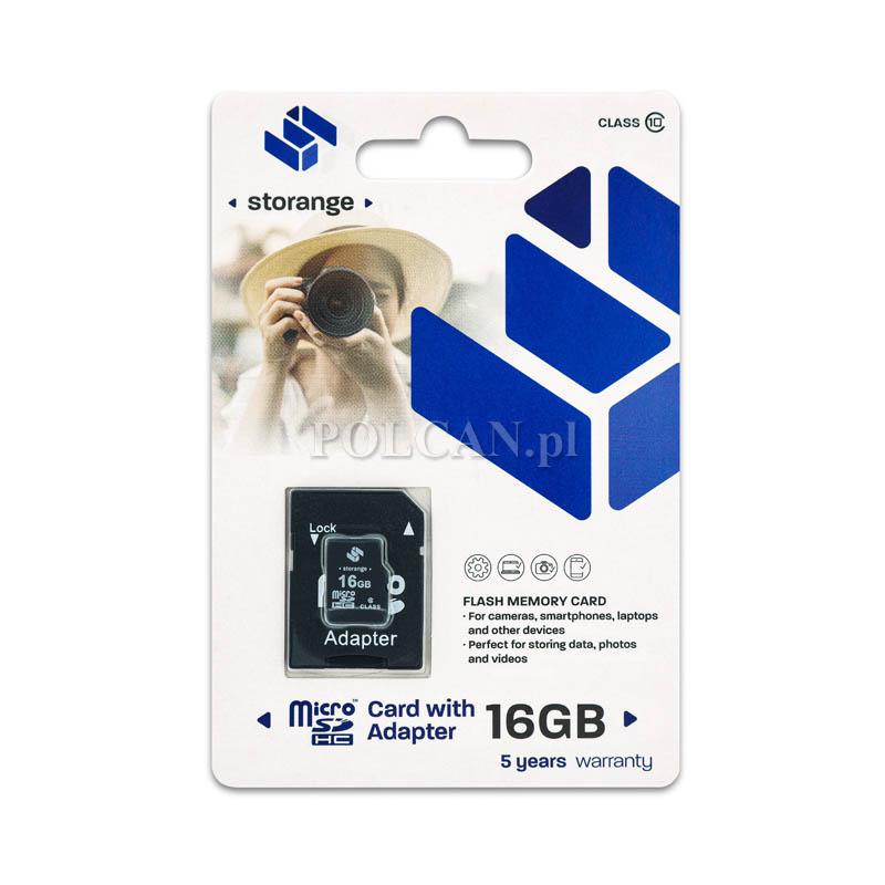 Storange Karta Micro SD+Adapter | 16 GB | Class 10 STORANKAT16GBCL10