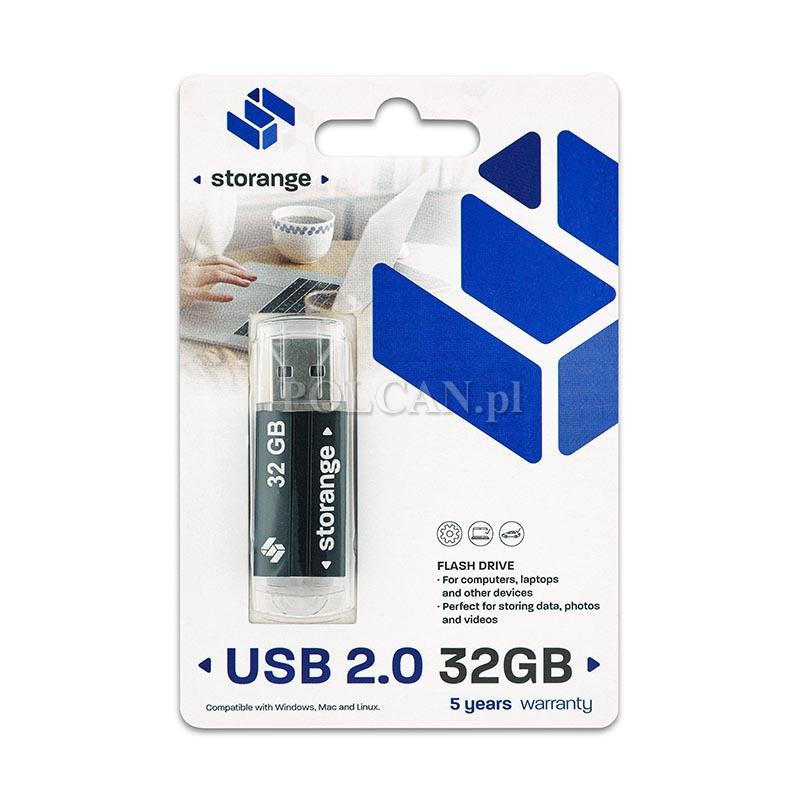 Storange pamięć 32 GB | Basic | USB 2.0 | black STORANPEN32GBBK2.0